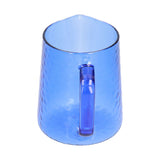 500ml Milk Frothing Pitcher Multipurpose Borosilicate Glass Milk Jug for Coffee Milk BeverageBlue