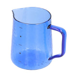 500ml Milk Frothing Pitcher Multipurpose Borosilicate Glass Milk Jug for Coffee Milk BeverageBlue