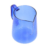 500ml Milk Frothing Pitcher Multipurpose Borosilicate Glass Milk Jug for Coffee Milk BeverageBlue