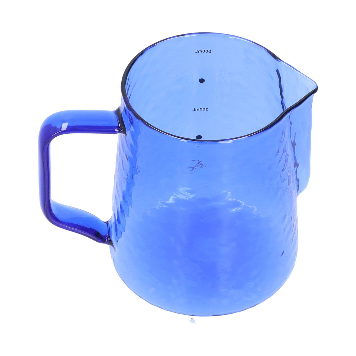 500ml Milk Frothing Pitcher Multipurpose Borosilicate Glass Milk Jug for Coffee Milk BeverageBlue