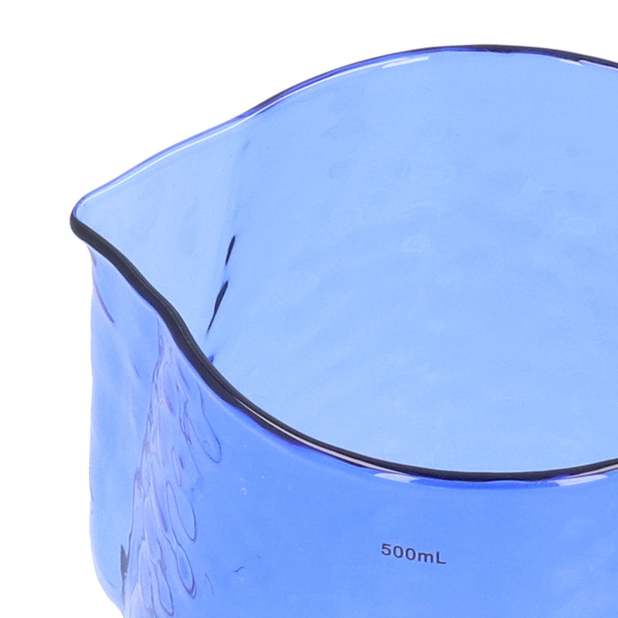 500ml Milk Frothing Pitcher Multipurpose Borosilicate Glass Milk Jug for Coffee Milk BeverageBlue