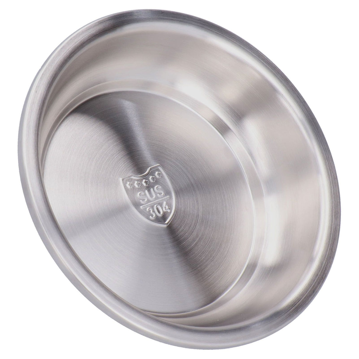 Stainless Steel Plate 304 Food Grade Material Stainless Steel Rounded Deepen Dish for Eating18cm/7in