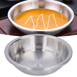 Stainless Steel Plate 304 Food Grade Material Stainless Steel Rounded Deepen Dish for Eating18cm/7in - Extra Image