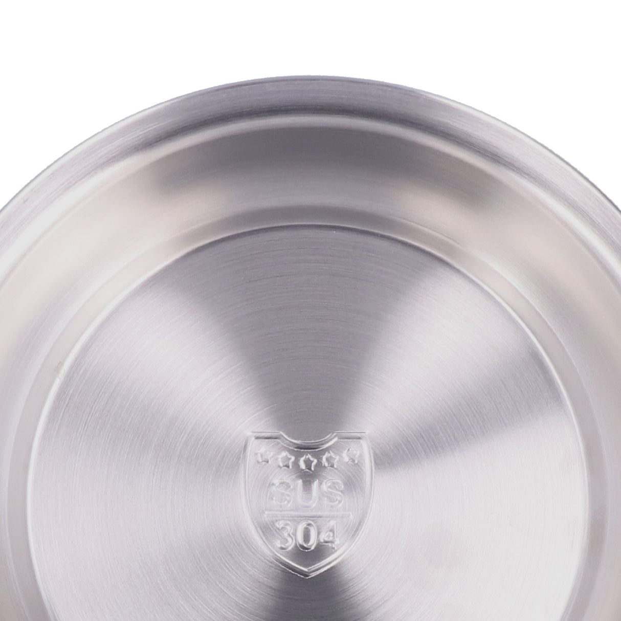 Stainless Steel Plate 304 Food Grade Material Stainless Steel Rounded Deepen Dish for Eating18cm/7in