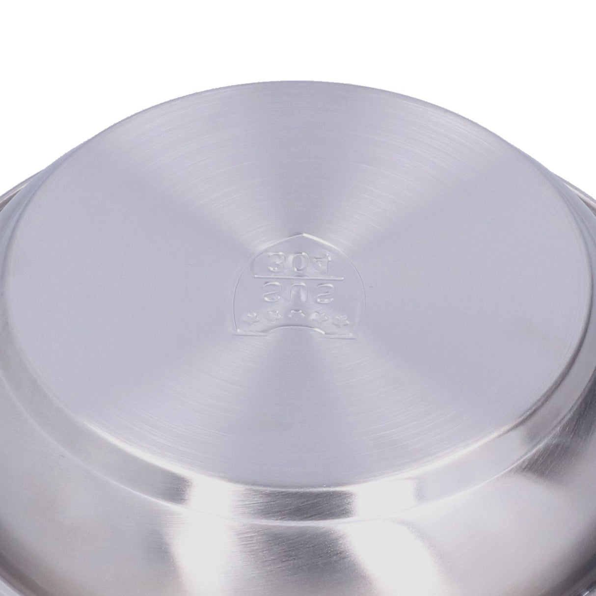 Stainless Steel Plate 304 Food Grade Material Stainless Steel Rounded Deepen Dish for Eating20cm/7.9in
