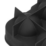 4 Grids Ice Ball Mold Reusable Food Grade Silicone Ice Ball Maker Tray Home Kitchen Utensils Black - Extra Image