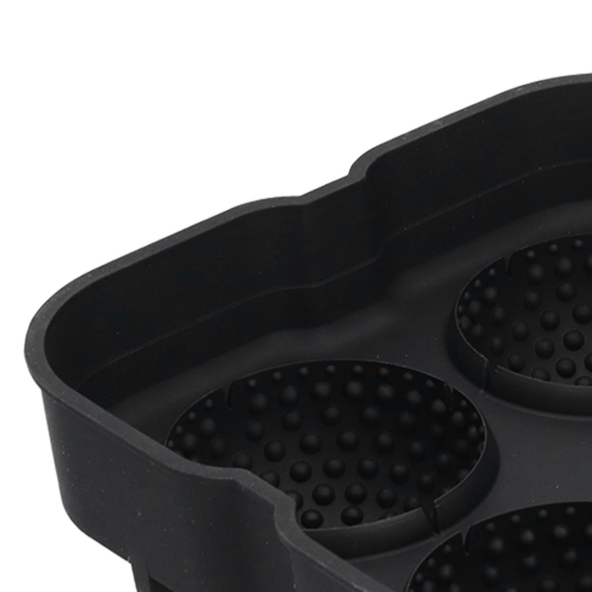 4 Grids Ice Ball Mold Reusable Food Grade Silicone Ice Ball Maker Tray Home Kitchen Utensils Black