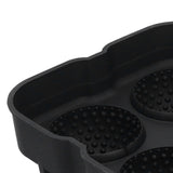 4 Grids Ice Ball Mold Reusable Food Grade Silicone Ice Ball Maker Tray Home Kitchen Utensils Black