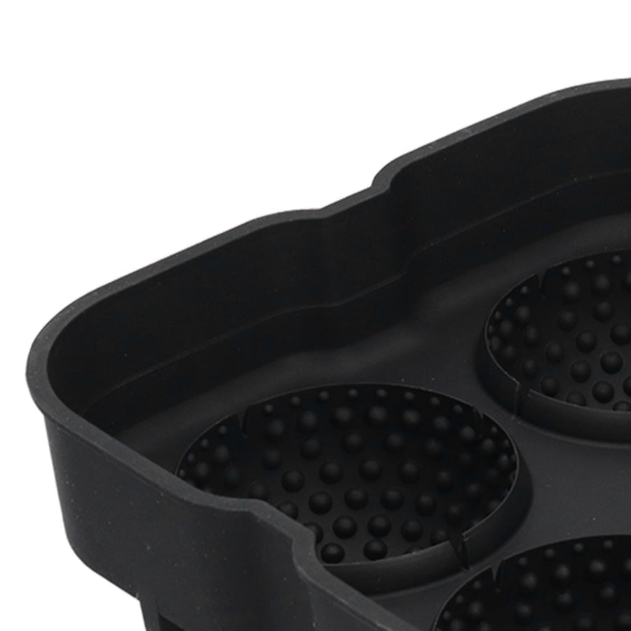 4 Grids Ice Ball Mold Reusable Food Grade Silicone Ice Ball Maker Tray Home Kitchen Utensils Black