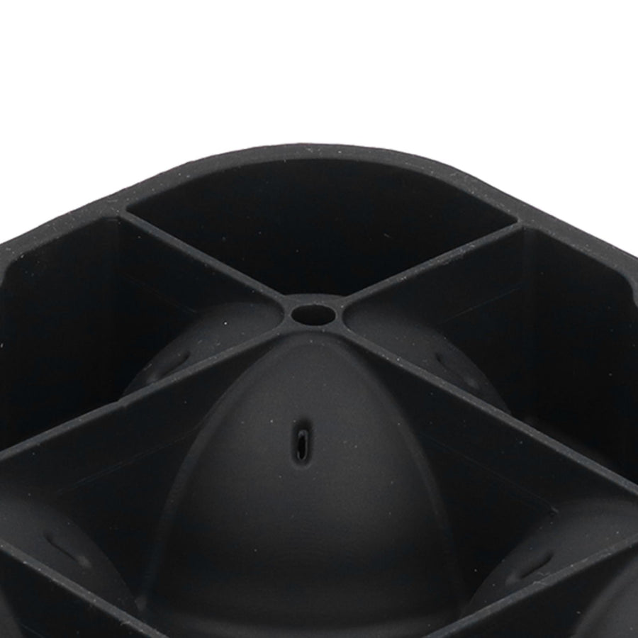 4 Grids Ice Ball Mold Reusable Food Grade Silicone Ice Ball Maker Tray Home Kitchen Utensils Black