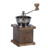 Manual Coffee Grinder Portable Retro Classic Fine Polished Pull Out Coffee Bean Grinder
