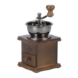 Manual Coffee Grinder Portable Retro Classic Fine Polished Pull Out Coffee Bean Grinder - Top-Down View