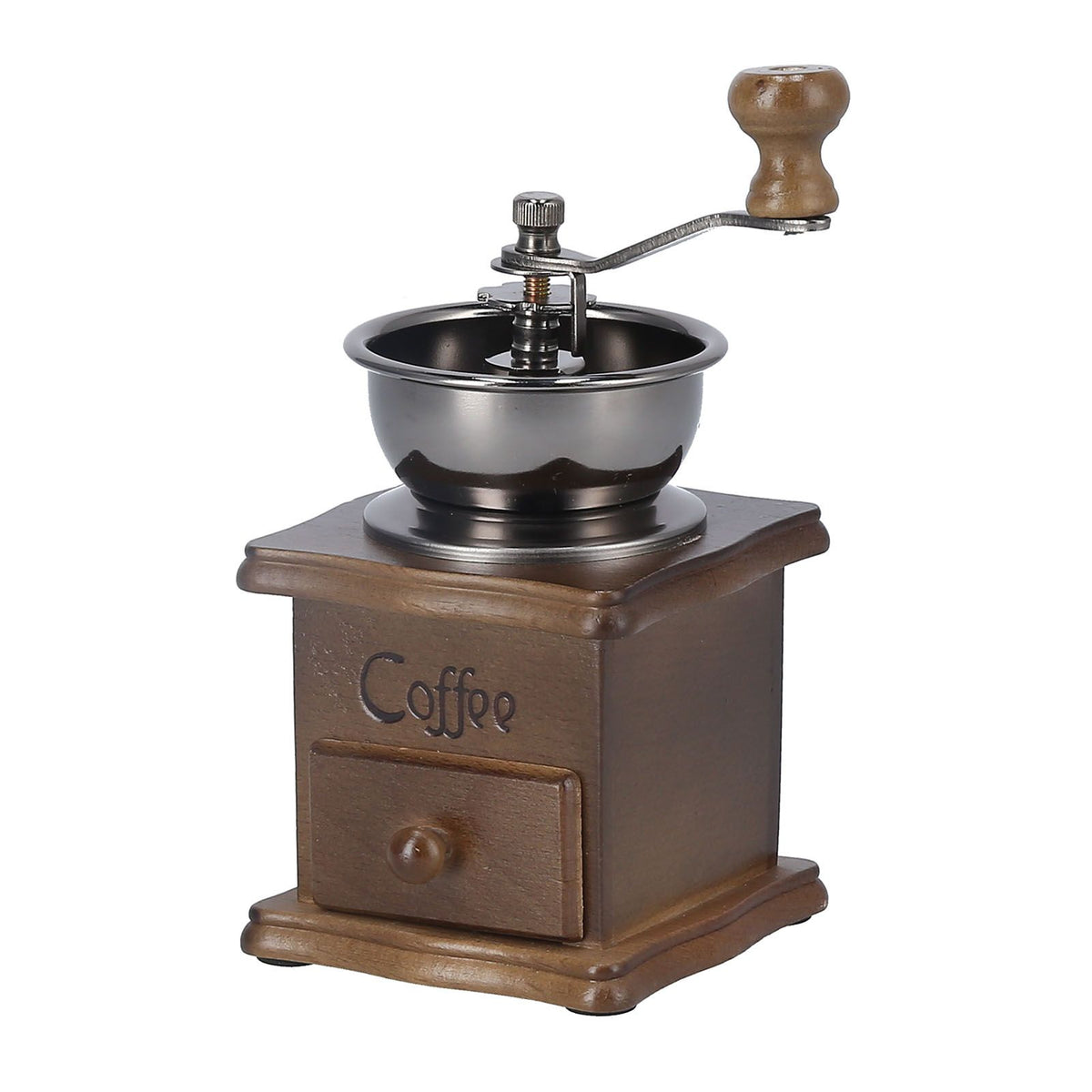 Manual Coffee Grinder Portable Retro Classic Fine Polished Pull Out Coffee Bean Grinder