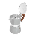150ML Practical Aluminum Coffee Maker Octagonal Moka Coffee Pot for Home Office Kitchen ApplianceSilver