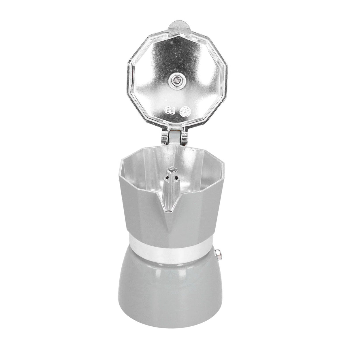 150ML Practical Aluminum Coffee Maker Octagonal Moka Coffee Pot for Home Office Kitchen ApplianceSilver