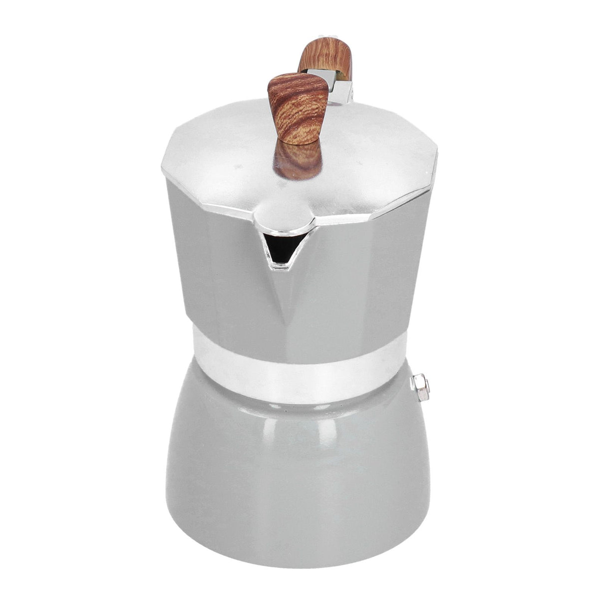 150ML Practical Aluminum Coffee Maker Octagonal Moka Coffee Pot for Home Office Kitchen ApplianceSilver
