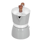 150ML Practical Aluminum Coffee Maker Octagonal Moka Coffee Pot for Home Office Kitchen ApplianceSilver