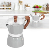 150ML Practical Aluminum Coffee Maker Octagonal Moka Coffee Pot for Home Office Kitchen ApplianceSilver