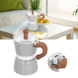 150ML Practical Aluminum Coffee Maker Octagonal Moka Coffee Pot for Home Office Kitchen ApplianceSilver