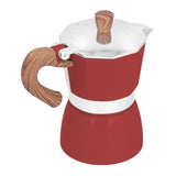 150ML Practical Aluminum Coffee Maker Octagonal Moka Coffee Pot for Home Office Kitchen ApplianceRed