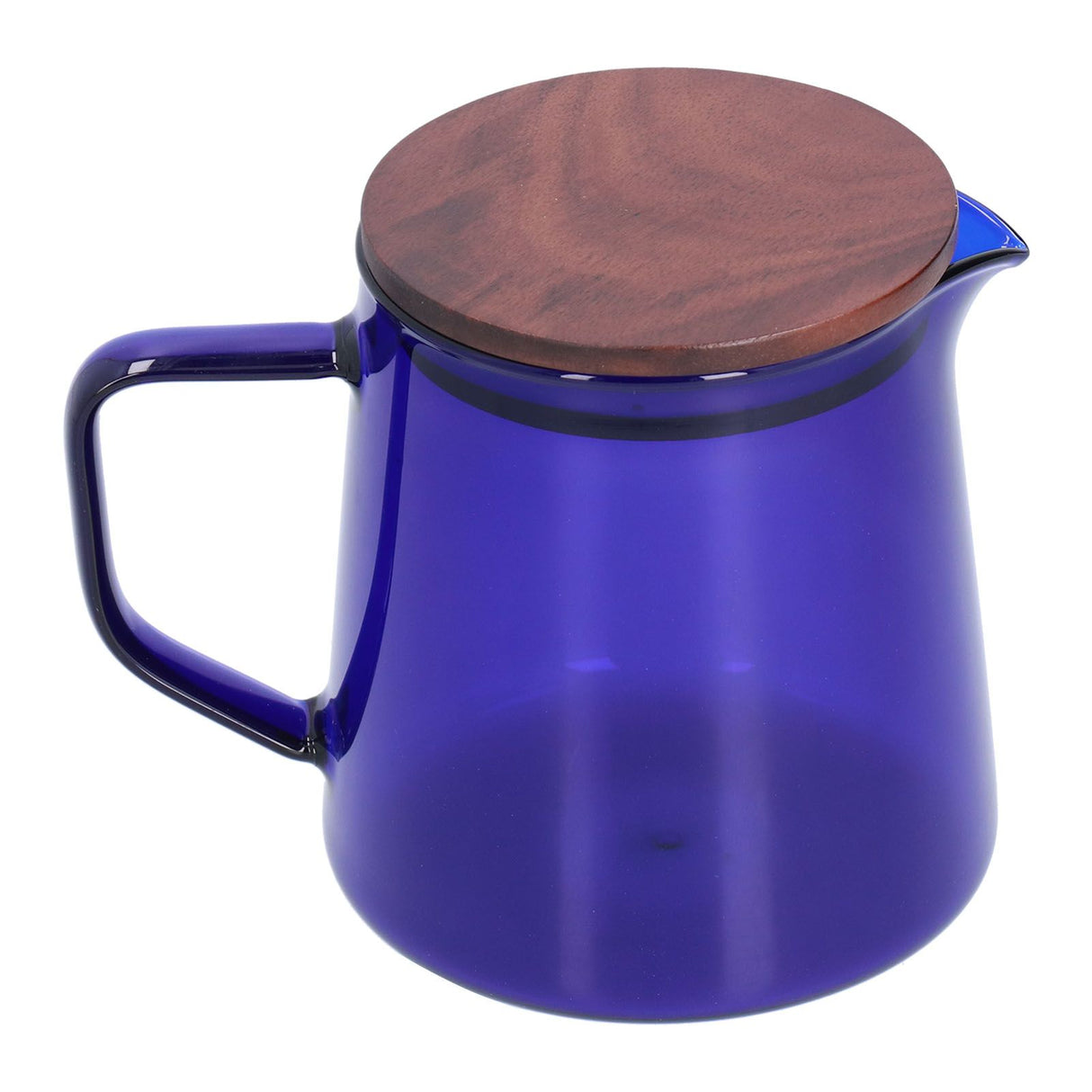 Tea Cup Borosilicate Glass 300ml 11.9oz Heat Resistant Household Coffee Mug Water Container with LidBlue