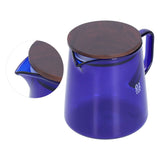Tea Cup Borosilicate Glass 300ml 11.9oz Heat Resistant Household Coffee Mug Water Container with LidBlue - Extra Image