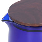 Tea Cup Borosilicate Glass 300ml 11.9oz Heat Resistant Household Coffee Mug Water Container with LidBlue - Extra Image