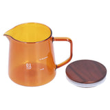 Tea Cup Borosilicate Glass 300ml 11.9oz Heat Resistant Household Coffee Mug Water Container with LidBrown
