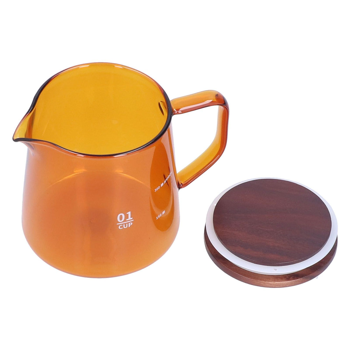 Tea Cup Borosilicate Glass 300ml 11.9oz Heat Resistant Household Coffee Mug Water Container with LidBrown