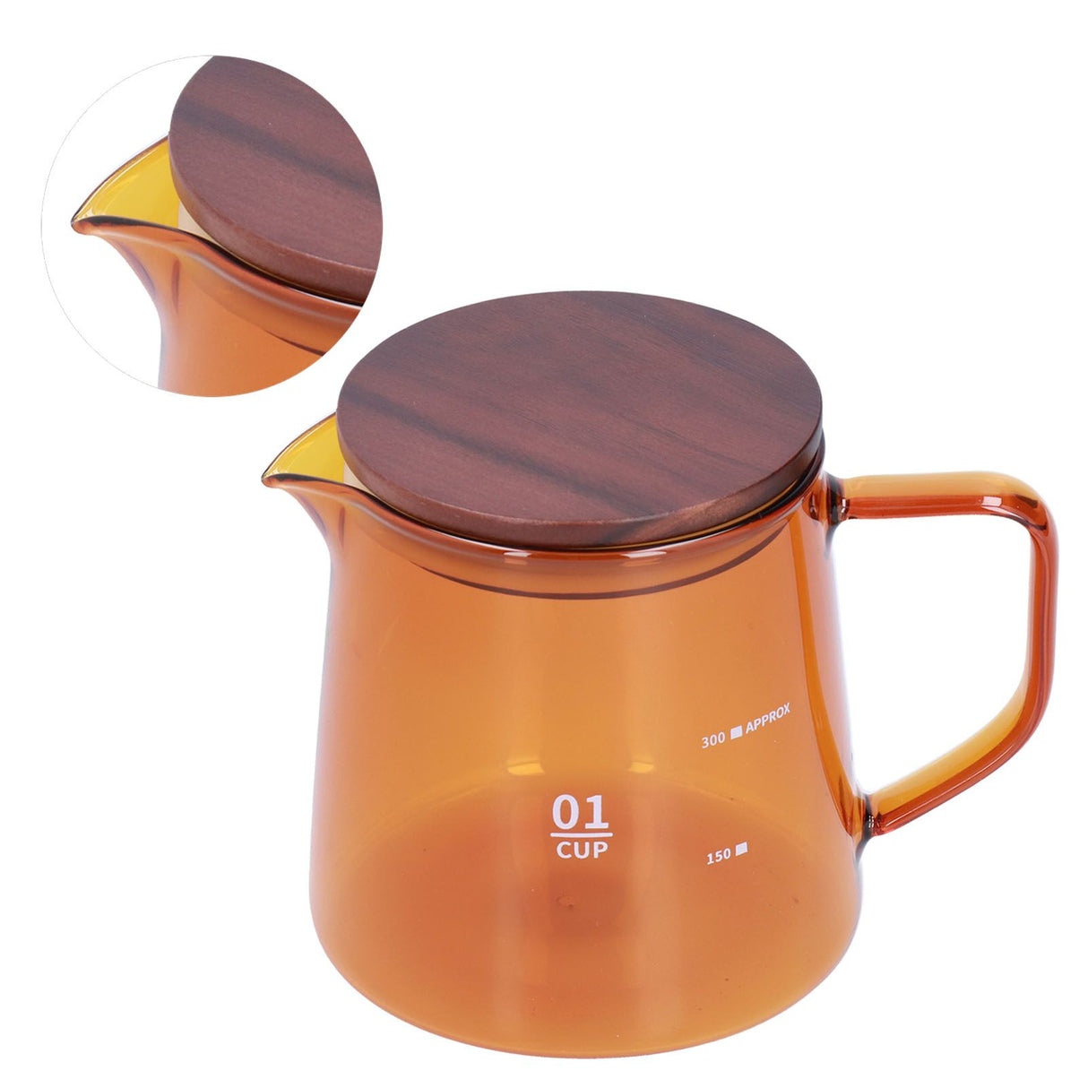 Tea Cup Borosilicate Glass 300ml 11.9oz Heat Resistant Household Coffee Mug Water Container with LidBrown