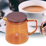 Tea Cup Borosilicate Glass 300ml 11.9oz Heat Resistant Household Coffee Mug Water Container with LidBrown