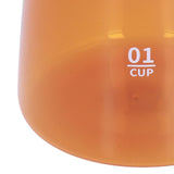 Tea Cup Borosilicate Glass 300ml 11.9oz Heat Resistant Household Coffee Mug Water Container with LidBrown