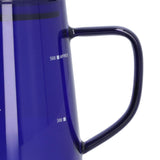 500ml Heat Resistant Coffee Server with Wooden Lid Household Tea Kettle for Home OfficeBlue - Extra Image