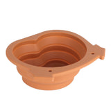 600ml Collapsible Dog Bowl Brown Durable Multifunctional Foldable Portable Dog Bowl for Hiking Camping