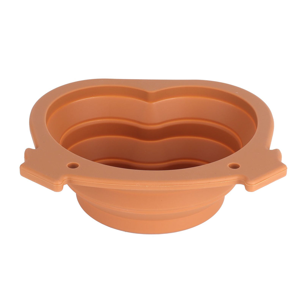 600ml Collapsible Dog Bowl Brown Durable Multifunctional Foldable Portable Dog Bowl for Hiking Camping