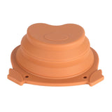 600ml Collapsible Dog Bowl Brown Durable Multifunctional Foldable Portable Dog Bowl for Hiking Camping