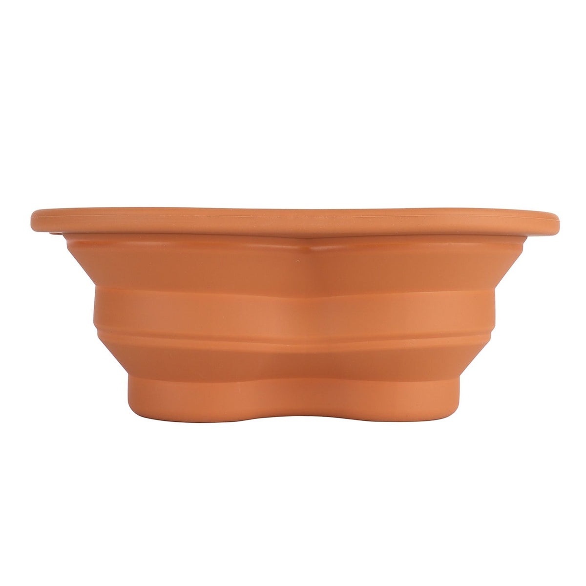 600ml Collapsible Dog Bowl Brown Durable Multifunctional Foldable Portable Dog Bowl for Hiking Camping