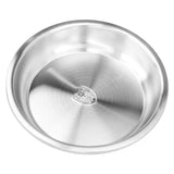 Deep Plate Stainless Steel Heavy Duty Salad Soup Serving Dish Tableware for Home Kitchen26cm