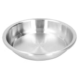 Deep Plate Stainless Steel Heavy Duty Salad Soup Serving Dish Tableware for Home Kitchen28cm