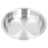 Deep Plate Stainless Steel Heavy Duty Salad Soup Serving Dish Tableware for Home Kitchen28cm