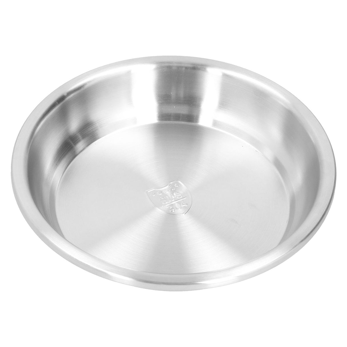 Deep Plate Stainless Steel Heavy Duty Salad Soup Serving Dish Tableware for Home Kitchen28cm