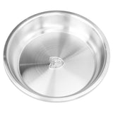 Deep Plate Stainless Steel Heavy Duty Salad Soup Serving Dish Tableware for Home Kitchen28cm