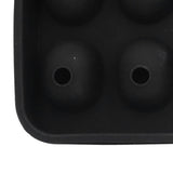 10 Grids Ice Cube Mold Silicone Black Professional Skull Ice Cube Mold for Halloween Home Bar