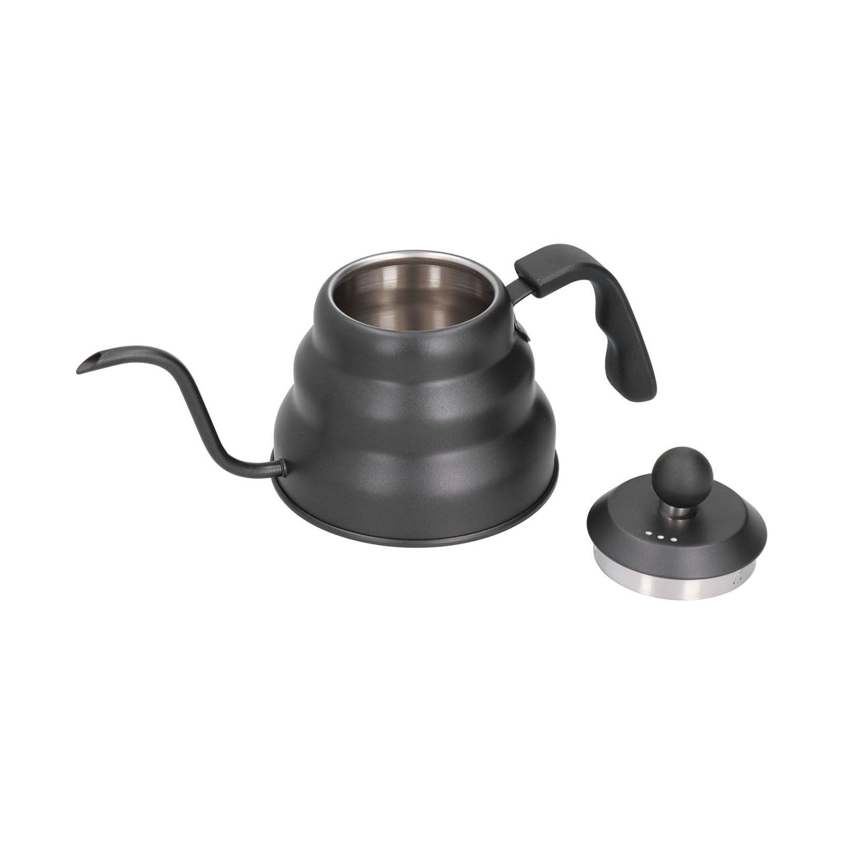 PTFE Stainless Steel Tea Pot Coffee Kettle Gooseneck Spout Pour Over Coffee Maker Drip Kettle Black1L
