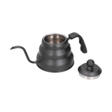 PTFE Stainless Steel Tea Pot Coffee Kettle Gooseneck Spout Pour Over Coffee Maker Drip Kettle Black1L