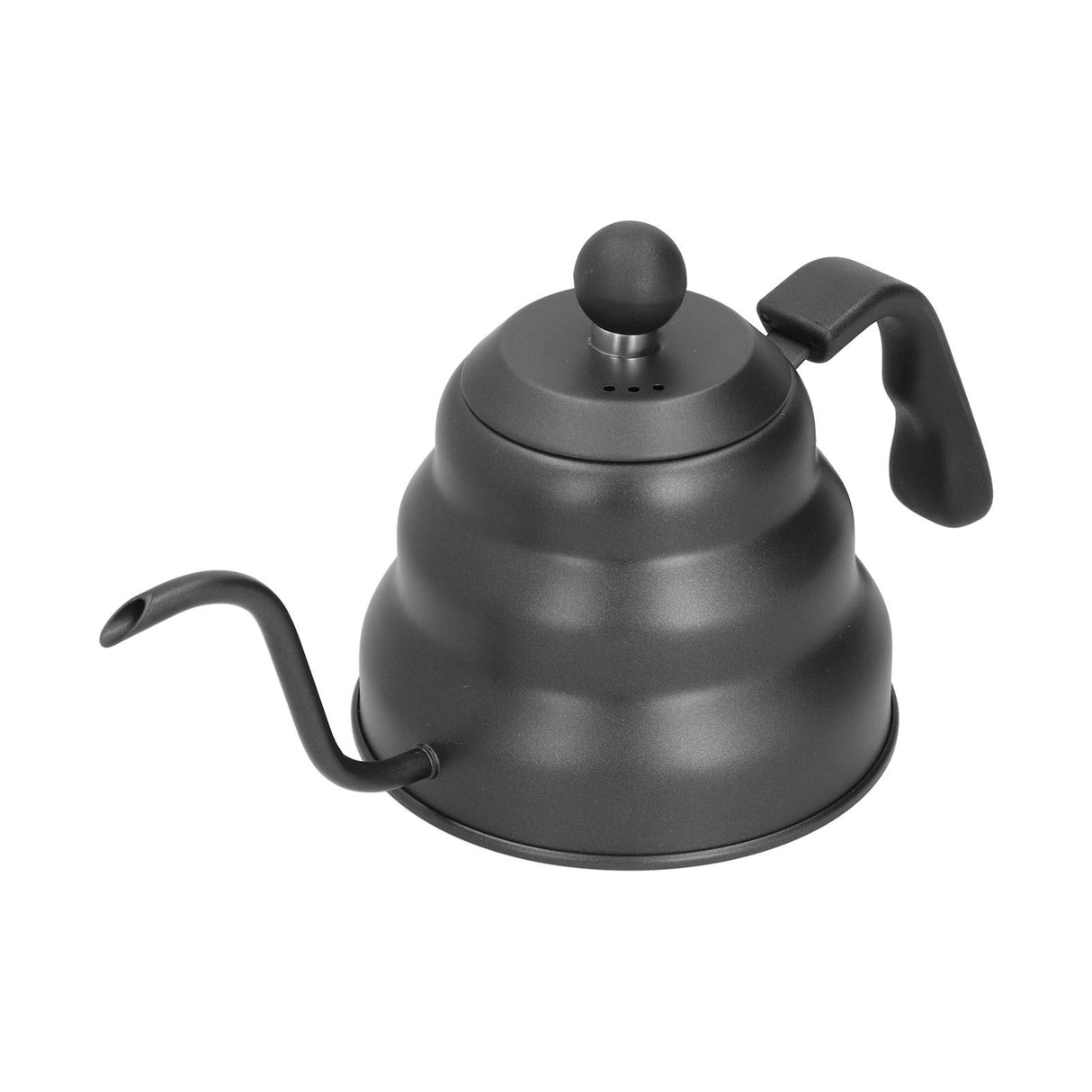 PTFE Stainless Steel Tea Pot Coffee Kettle Gooseneck Spout Pour Over Coffee Maker Drip Kettle Black1L