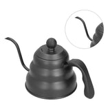 PTFE Stainless Steel Tea Pot Coffee Kettle Gooseneck Spout Pour Over Coffee Maker Drip Kettle Black1L