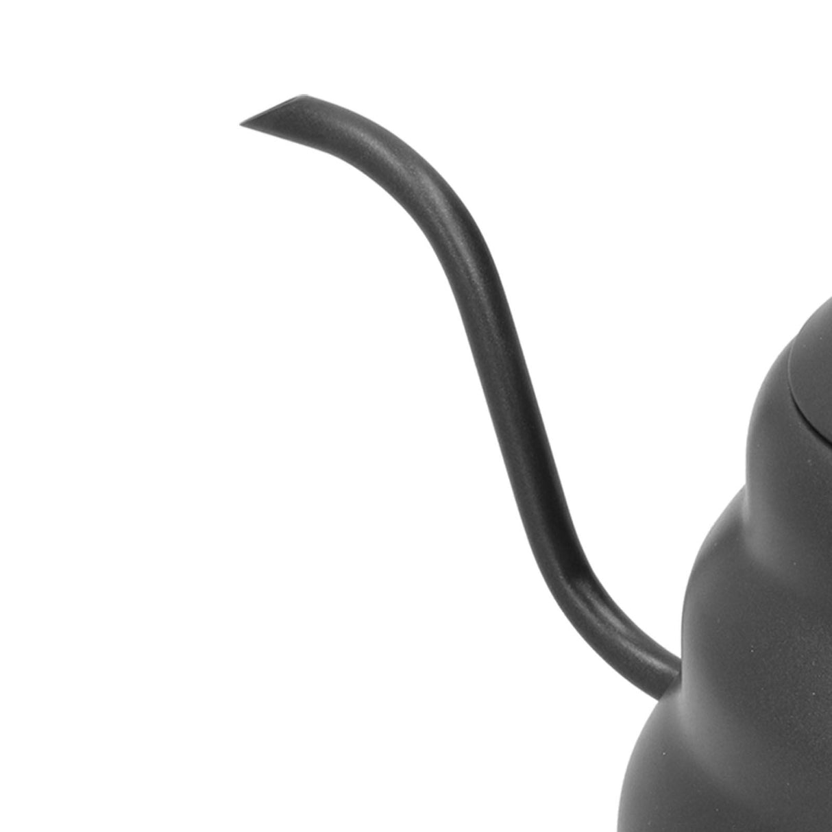PTFE Stainless Steel Tea Pot Coffee Kettle Gooseneck Spout Pour Over Coffee Maker Drip Kettle Black1L