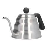 Stainless Steel Pour Over Coffee Kettle Vintage Gooseneck Spout Pot Coffee Utensils for Home Kitchen1L - Low Angle