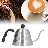Stainless Steel Pour Over Coffee Kettle Vintage Gooseneck Spout Pot Coffee Utensils for Home Kitchen1L - Extra Image